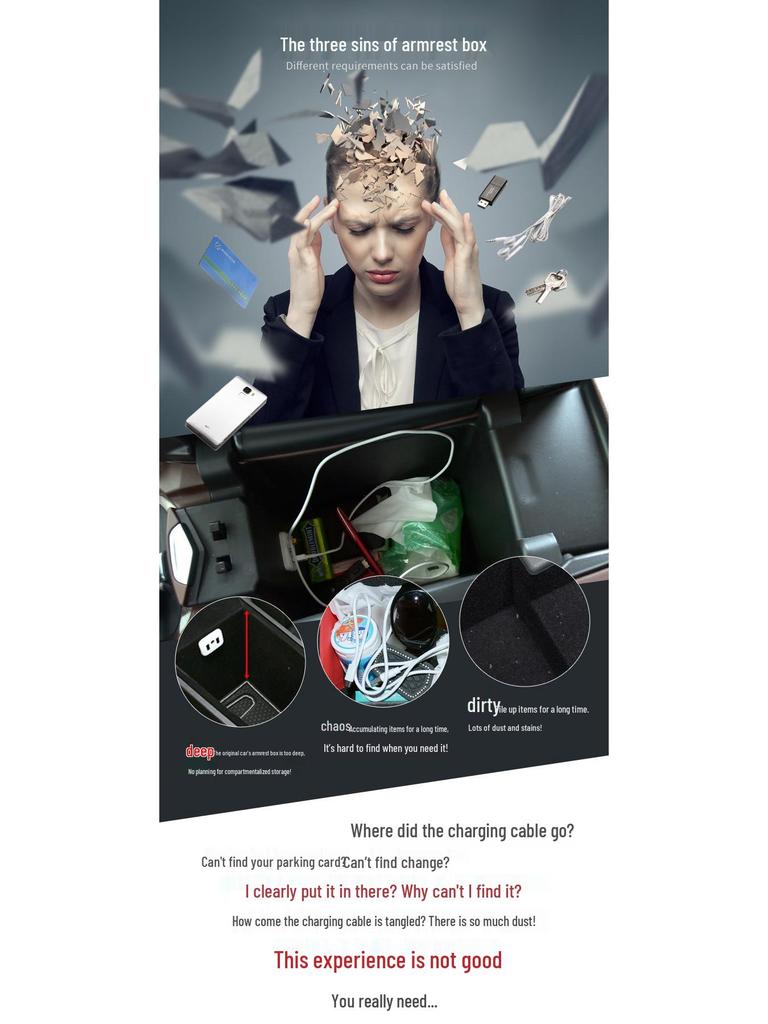 Avatr 12 Center Console Armrest Storage Box - Car Accessories