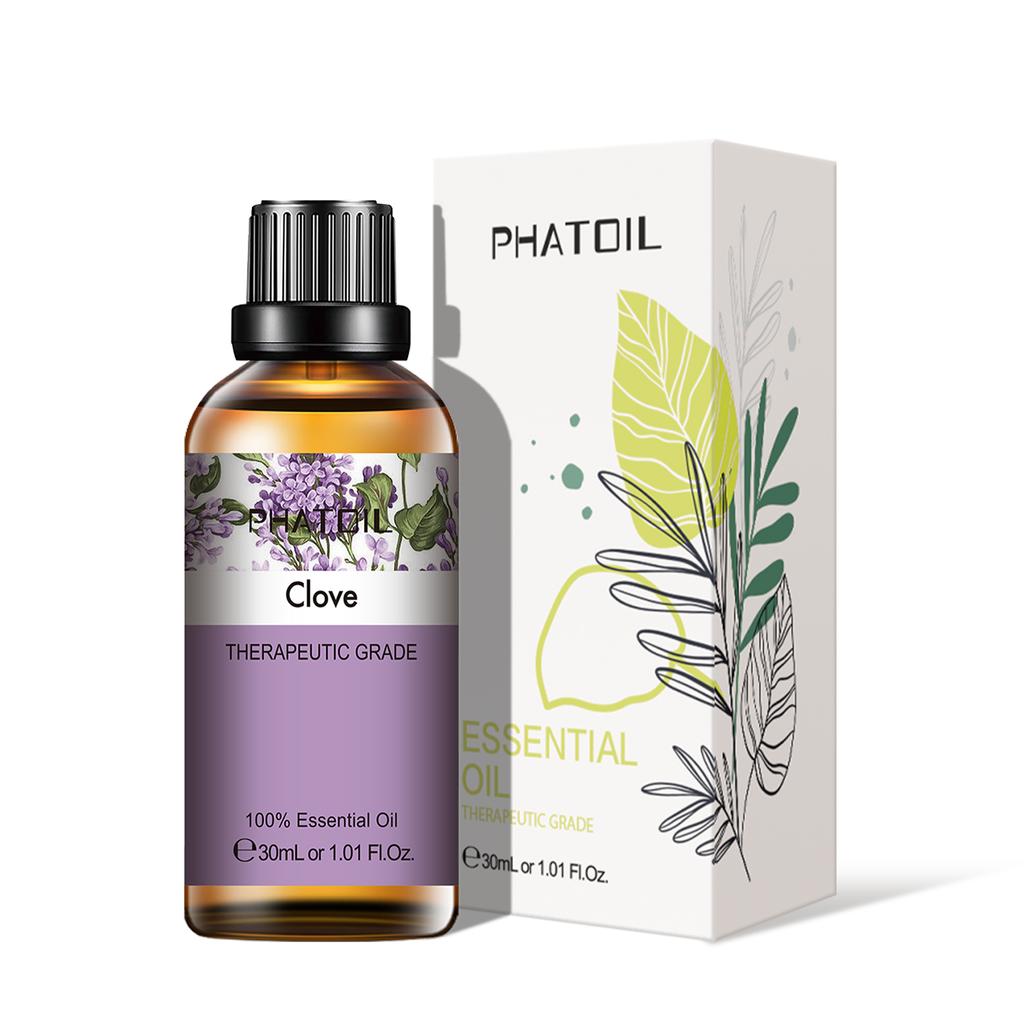 PHATOIL 5ml/10ml/15ml/30ml/100ml Clove Pure Fragrance Oil Antibacterial Essential Oil Deworming Air Freshener Aromatherapy Spa Body Care