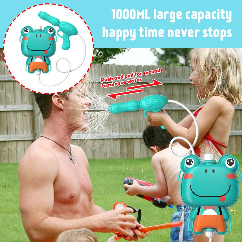 Summer Children's Cartoon Backpack Water Spray Beach Water Play Toy 1000ml