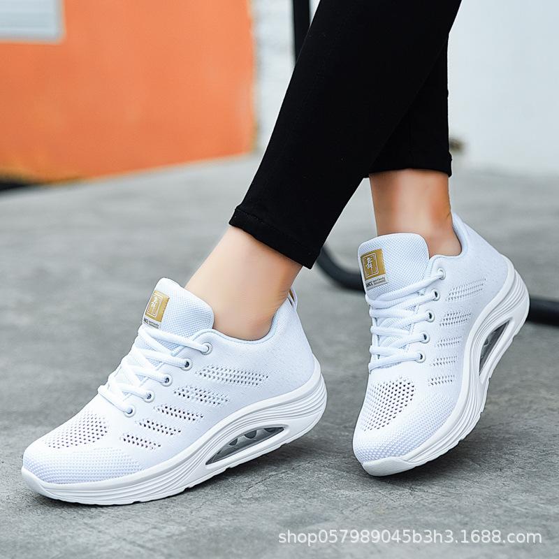Summer hollow dance shoes square dance women's shoes travel shoes soft-soled ghost step dance flying woven shoes shuffle sports dancing shoes