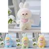 Cute Bunny Plush Toy Keychain With Pp Cotton Filling For Kids And Baby Accessories