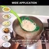 Green Leaf Spoon 2Pcs, Kitchen Noodle Spoon Filter for Spaghetti Dumpling
