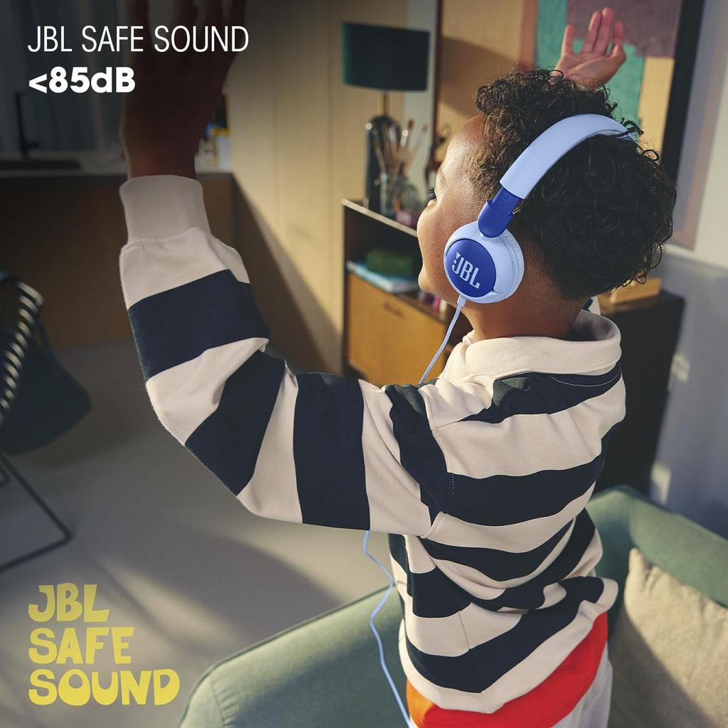 JBL Junior 320 Проводные накладные детские наушники Синие