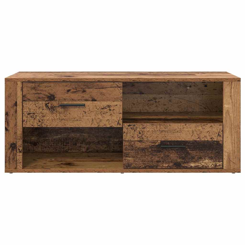 TV Cabinet Reclaimed Wood Look 100 x 35 x 40 cm Engineered Wood