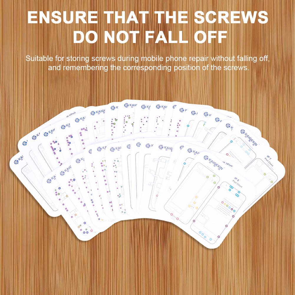 Professional Guide Pad Magnetic Screw Keeper Chart Mat Phone Repair Thicken Disassembly Tools Work Guide Pad for iPhone 6-15