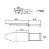 Выдвижная гладильная доска с термостойким чехлом для глажки одежды, выдвижная гладильная доска, гладильная станция для дома, небольшая комната