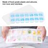 2pcs Food Grade Silicone Ice Cube Tray Removable Lid Freezer Ice Mold Stackable Ice Cube Mold  Home