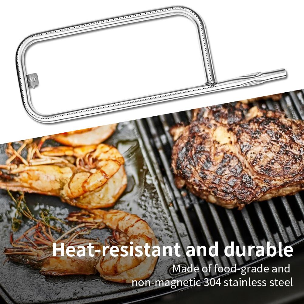 Замена трубки горелки гриля 304 Нержавеющая сталь Нагревательный элемент Верхний нагрев Гриль Гриль Горелка Запасная часть для Weber Q100