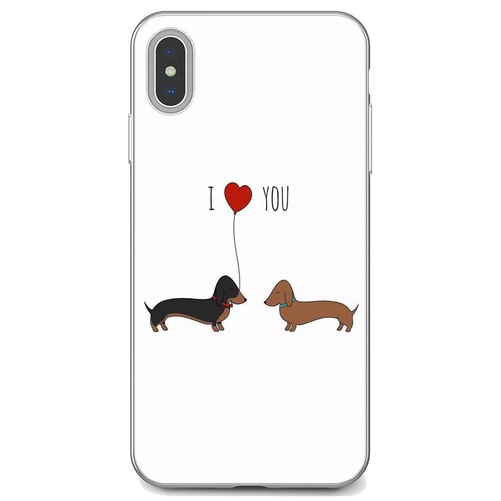 Мягкий чехол для iPhone iPod Touch 11 12 Pro 4 4S 5 5S SE 5C 6 6S 7 8 X XR XS Plus Max 2020, мягкий чехол с силуэтом таксы, щенков, собак