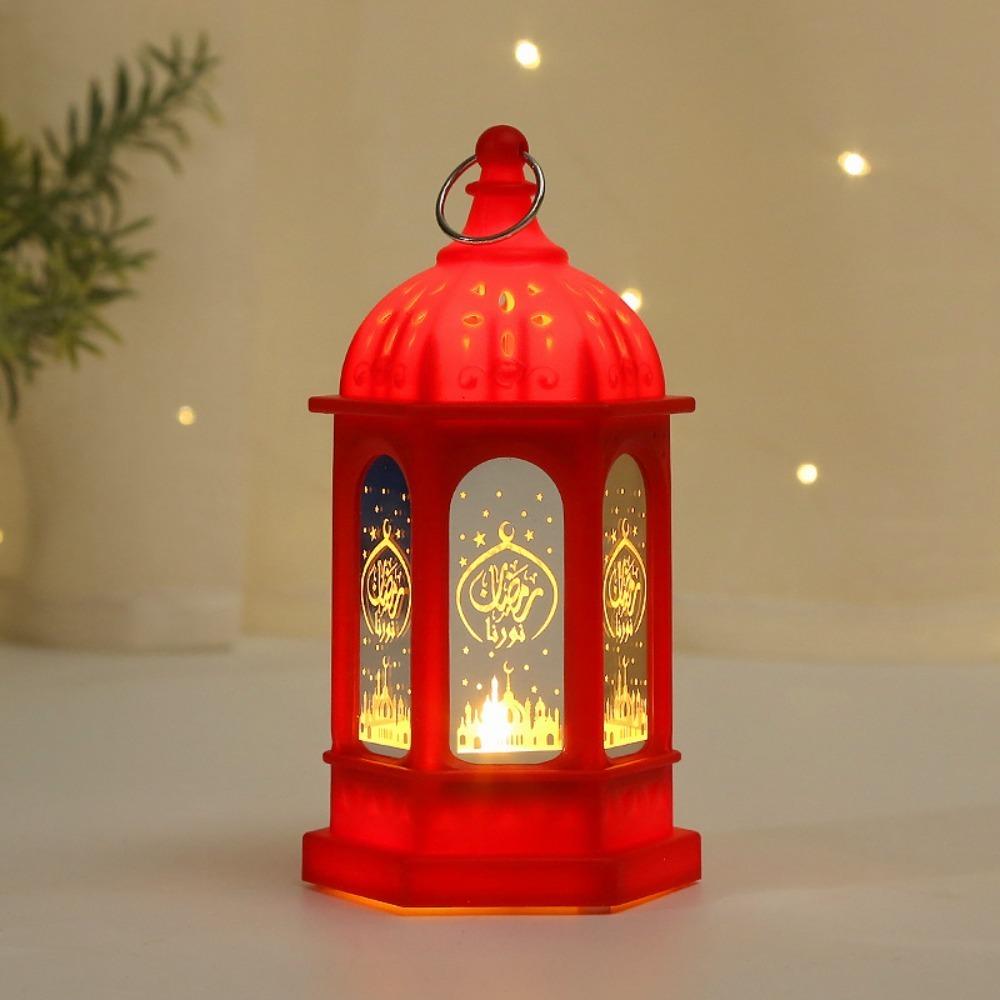 Стиль Марокко EID Mubarak Светодиодный Свет Европейский Ретро Минималистичный Дизайн Светодиодный Фонарь Свет Звезда Форма Луны Подсвечник Лампа