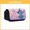 Двухслойная пенал-карандашница Stitch для студентов из полиэстера с местом для хранения