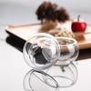 1 шт. Двойная прозрачная стеклянная чашка для чая 50 мл, многослойная чашка, кружка из термостойкого стекла, двойная чашка, чашки для чая кунг-фу