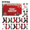 24 Days Christmas Stocking Advent Calendar with 12 Pairs of Socks for Festive Season and Comfortable Winter Wear
