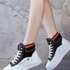 2024 Весна Женские Кроссовки на Платформе Высокие Кроссовки 2024 Дышащая Белая Спортивная Обувь PU Кожа Теннис для Женщин Баскетбол Femme Compensées