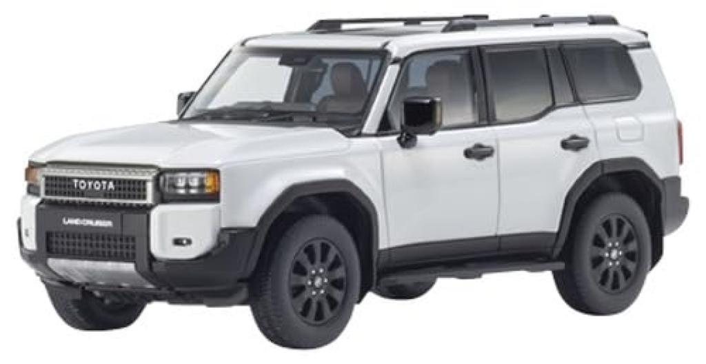 Kyosho Original Scale Toyota Land Cruiser 250 ZX Optional Wheel White Pearl Finished Product KS03927PW 1/43 Ver. (Platinum Mica)