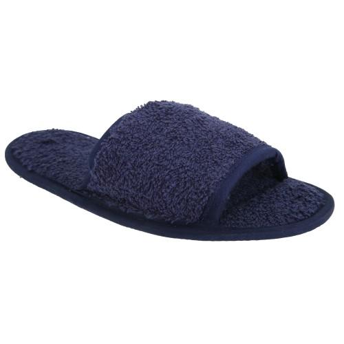 Towel City Классические махровые тапочки унисекс (с открытым носком)