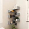 VidaXL Wall Corner Shelves 2 Pcs Sonoma Grey 40x40x50 Cm Wood 815207