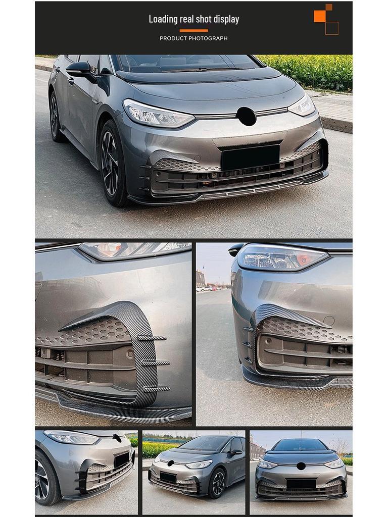 Volkswagen ID.3 2019-2022 Front Bumper Air Vent Grille Wind Deflector Car Sticker Trim
