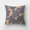 45x45cm Sea Blue Alphabet Pillowcase Pineapple Leaf Plant  Sofa Office Seat Car Cushion Cover Home Decor