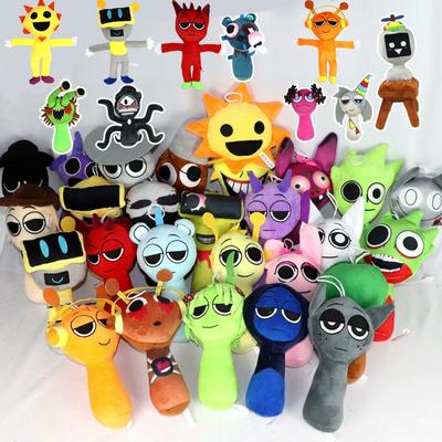 Игра гуманоид Sprunki Incredibox Series Мягкие плюшевые игрушки Микро ужасы Мягкие плюшевые куклы Рождественский подарок