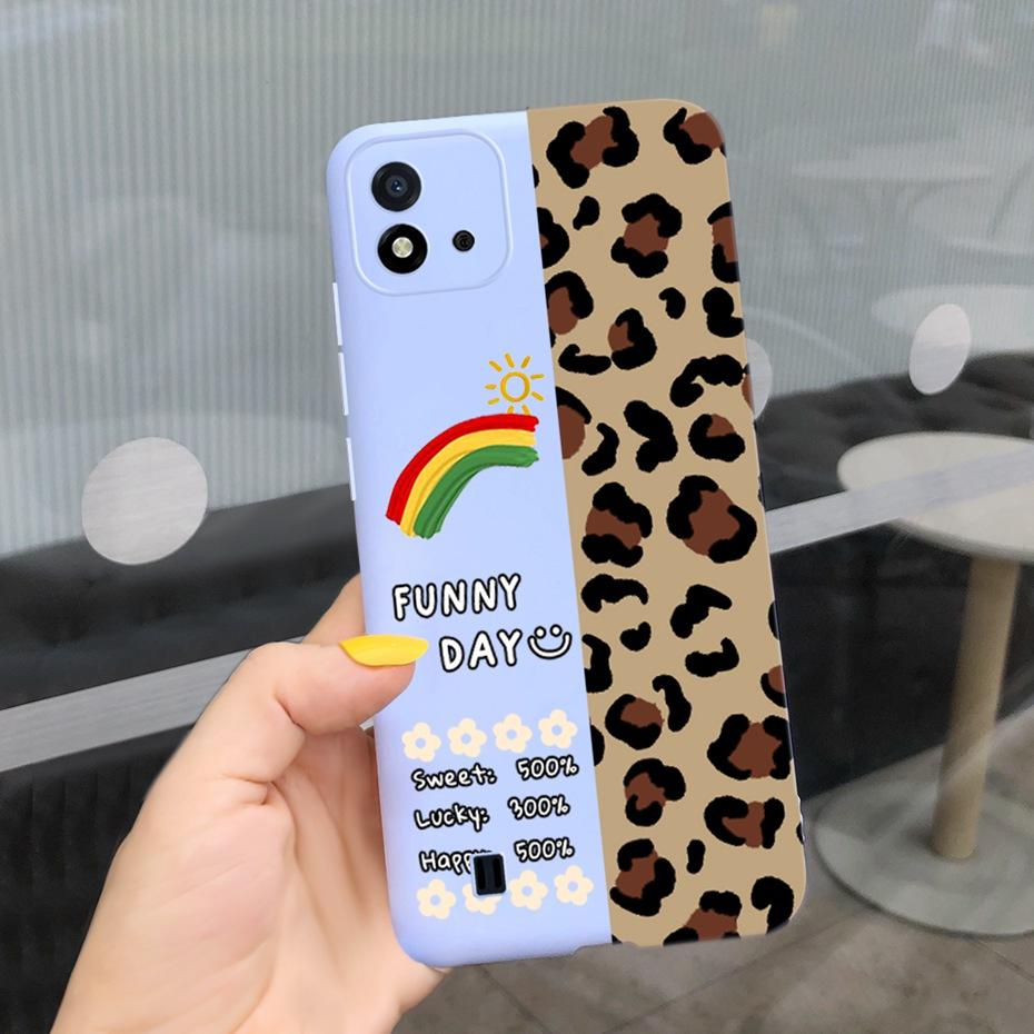 Красивый узор Чехол для телефона Для Realme C11 2021 C 11 2020 RMX2185 Макарон Силиконовые Мягкие Чехлы Обложка Для Realme C11 (2021) RMX3231