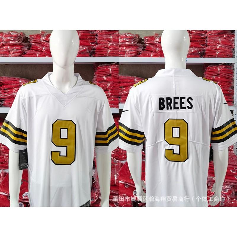 Saints Football Jersey Embroidered American Shirt Unisex Sports Top Breathable Team Game Wear