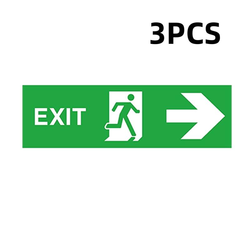 NEW 1/3Pcs Doors Stairs Home Garage Bumper Waterproof Warning Signage Design Safety Signage Car Parts