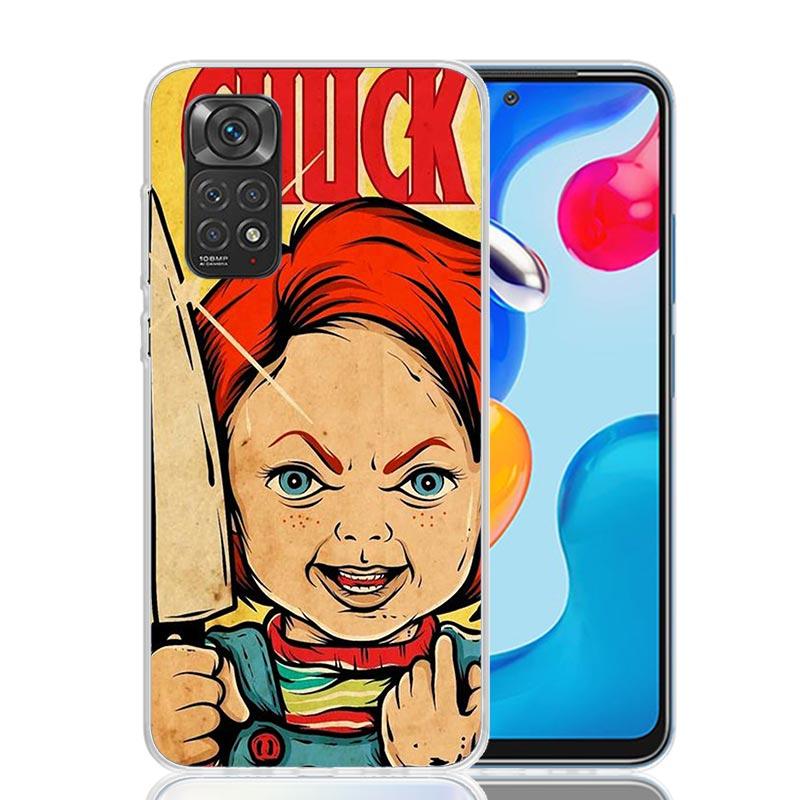 Чехол для телефона Chucky Child's Play для Xiaomi Redmi Note 15 14 13 12S 12 Pro Plus 11S 11E 11 11T 10S 10 Арт Мягкий Чехол с Рисунком Redmi