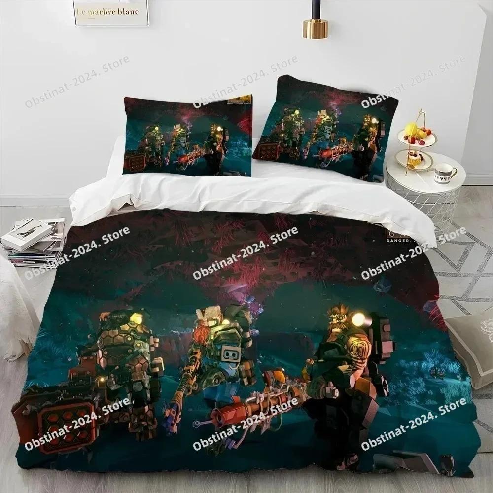 3D Постельное белье Deep Rock Galactic Game DRG Печатное односпальное Одеяло Покрывало Пододеяльник Наволочка 3 предмета Наборы Детский Взрослый Размер