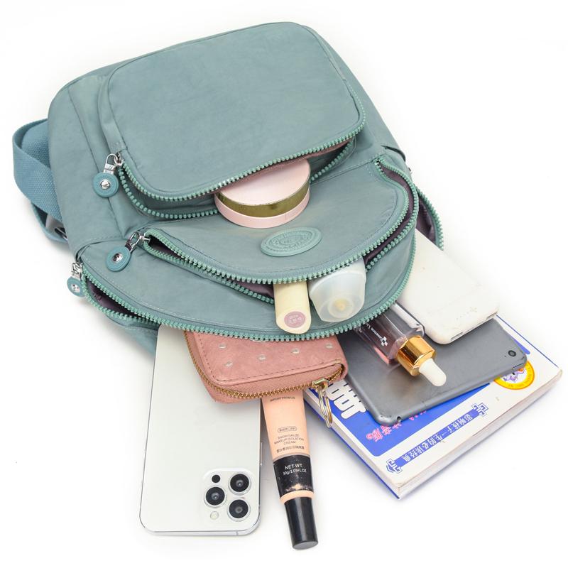 Nylon Women's Backpack Student Schoolbag Mother Travel Bag