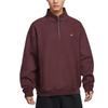 Solo Swoosh Minimalist Comfortable Solid Color Stand Collar Sweatshirt Men Sweatshirt HV1095-652