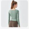 Женский спортивный топ для йоги с длинным рукавом Slim Fit