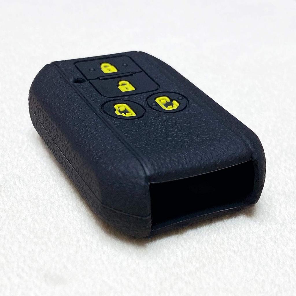 [ИКТ] Силиконовый чехол для смарт-ключа для автомобилей Suzuki / Mazda, 4 кнопки, черно-желтый,
