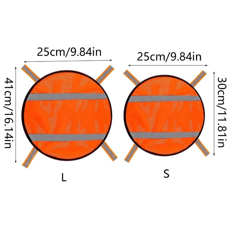 High Visibility Reflective Safety Covers For Outdoor Backpacks Bicycles Secure Hook And Loop Fastener