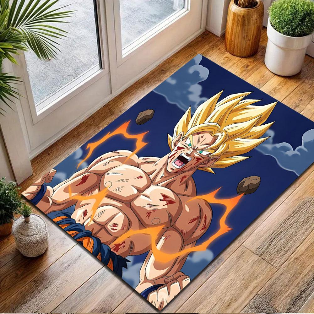 Kakarot pattern carpet, non-slip mat, suitable for living room and bedroom sofa