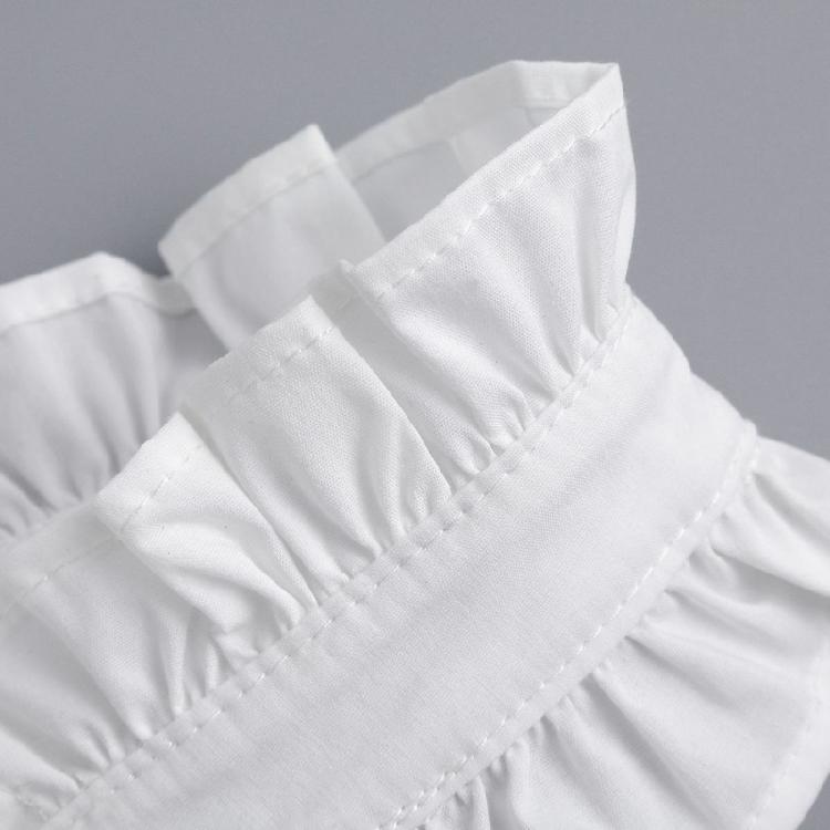 Винтажный плиссированный воротник-стойка с оборками, вставка, съемный воротник, ложный воротник блузки, жабо, чокер, модные заявления