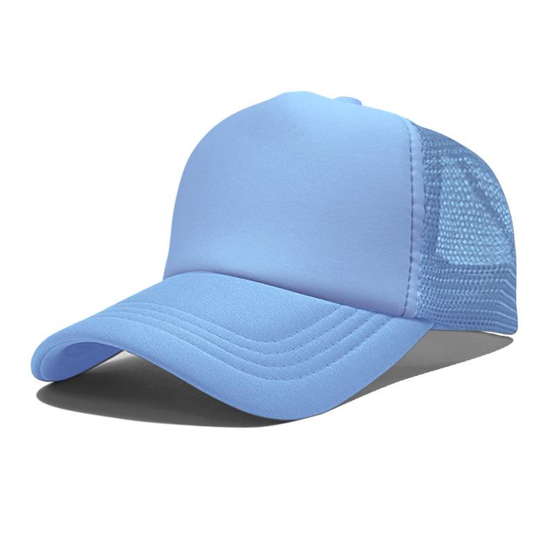 High Quality Custom LOGO 5 Panel Mesh Baseball Cap Print Embroidery Sponge Foam Trucker Hats