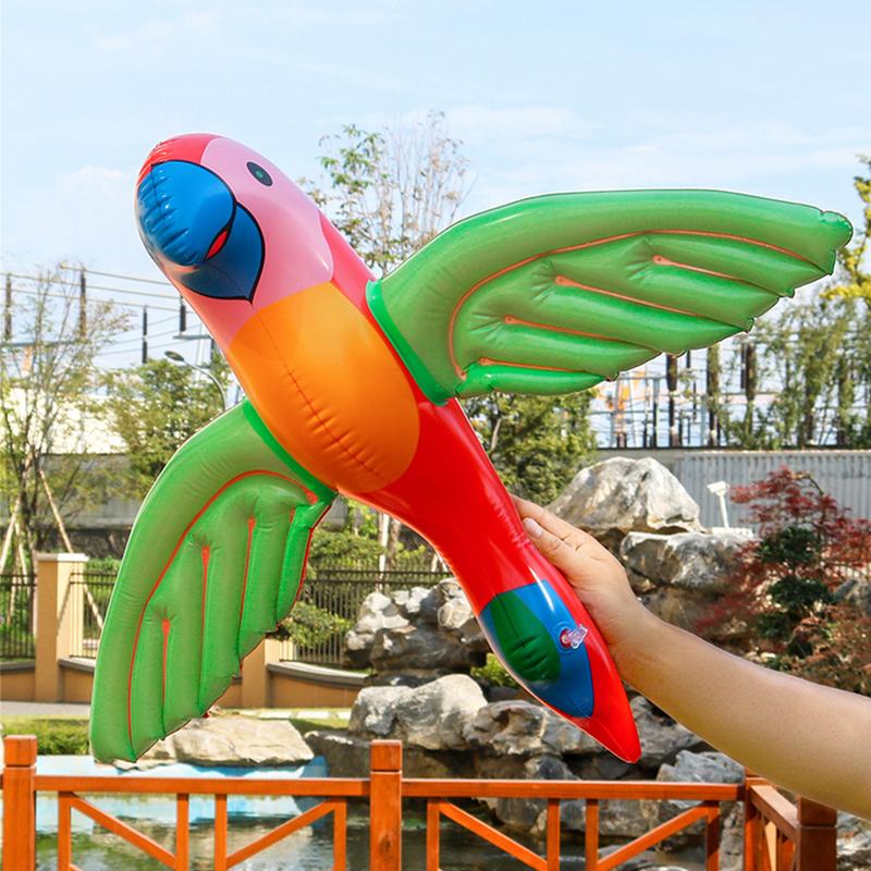 Украшения для вечеринки с попугаями Мультяшная надувная игрушка для бассейна 2X Красочная игрушка для бассейна Игрушка для улицы и пляжа для пляжных посиделок, бассейна