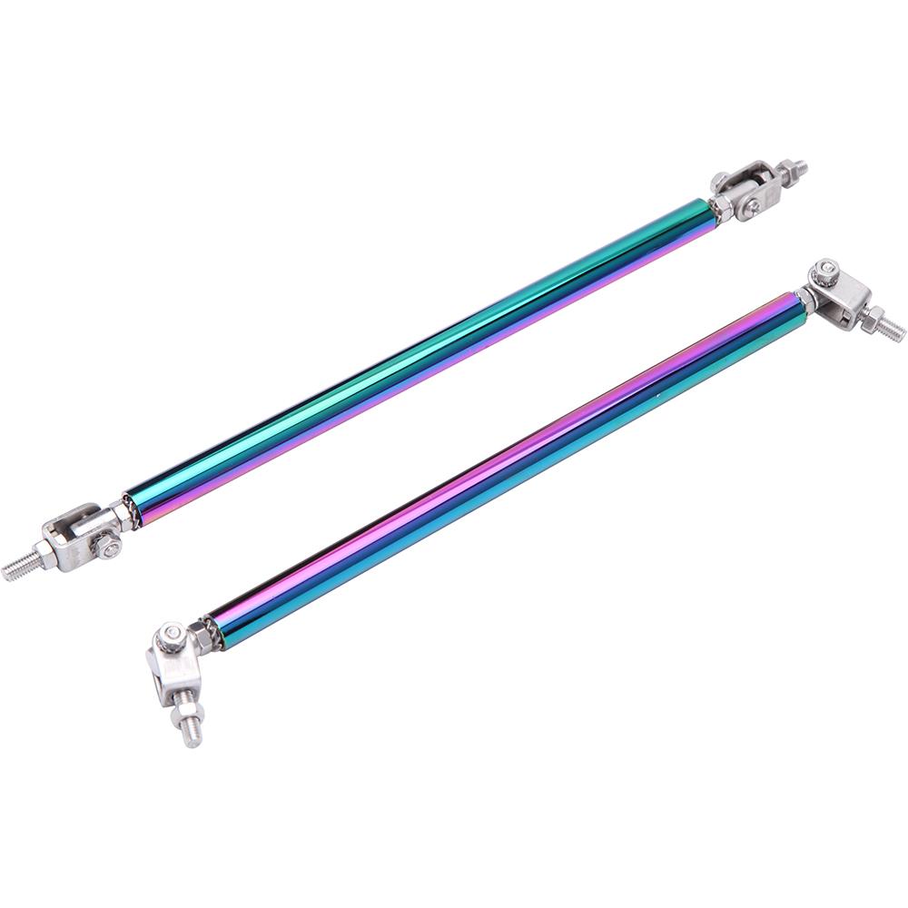 2 шт. универсальный регулируемый передний бампер, разделитель губ, стойка, опорная стойка, спойлер для гонок, 15/20 см, передний и задний бампер автомобиля