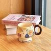 Милая керамическая кружка «Медвежонок с маслом» с крышкой и ложкой для девочек, сувенир на день рождения, чашка для завтрака и кофе