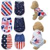 Mesh Dog Clothes Summer Independence Day Pet Vest For Small Dogs Cat Breathable Puppy Kitten T-shirt Apparel Chihuahua Yorkshire Coustme