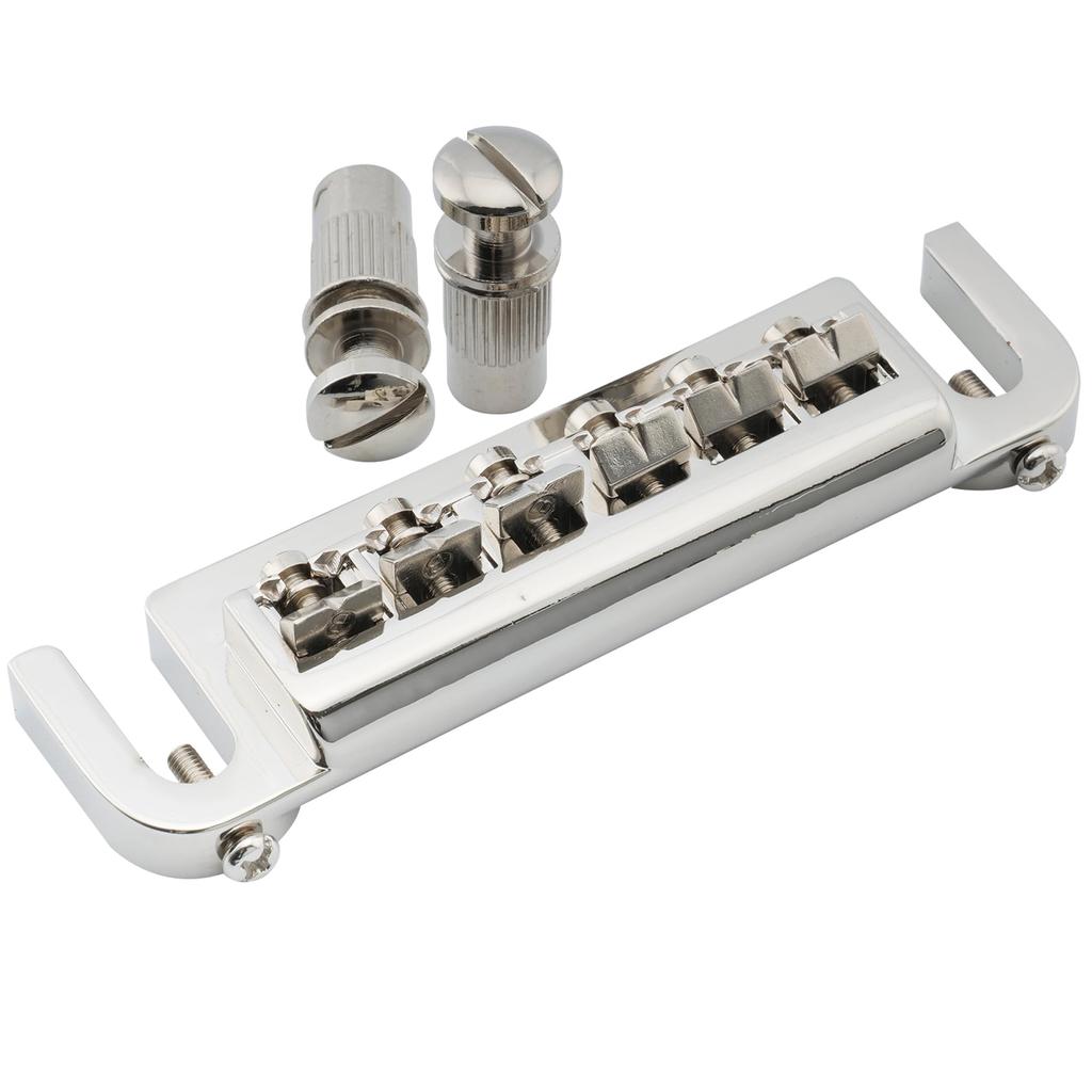 Musiclily Pro Badass Type Wraparound Bridge для LP Electric Nickel 10,5 мм гитары,