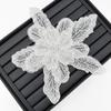 1 шт., декоративные кружевные нашивки с блестками и бисером, многослойные аксессуары для одежды, белые, высокое качество, ручная работа