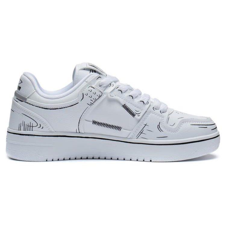 Li Ning Tianji Кеды для скейтбординга Женские Низкие Белый/Черный AGCT376-2