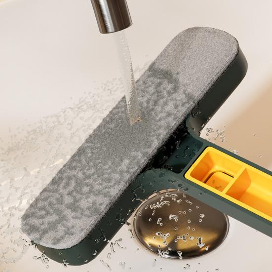 2 in 1 Window Screen Cleaning Brush with Extendable Handle Removable Lightweight Reusable Screen Cleaner Handheld Window Cleaning