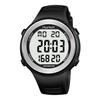 Hearkent Waterproof Pedometer Watch for Seniors Non-Bluetooth No App Required Sports Watch Step Counter with Calories and LCD Large Numbers (Black)