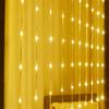 3X2M 3X3M Water Flow Waterfall Curtain Light Window LED Meteor Shower Rain String Light Wedding Christmas Garland Fairy Light