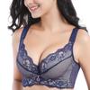 Кружевной бюстгальтер пуш-ап для женщин больших размеров, бюстгальтеры на косточках, бюстгальтер с мягкой чашкой, футболка-бюстгальтер, сексуальное женское нижнее белье 34-48