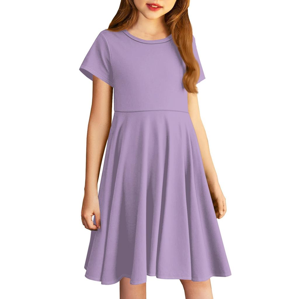 Girl Skirt Cute Solid Color Dress For Children Little Skirt