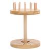 Sewing Thread Rack Round Bamboo Detachable Spool Thread Holder Rack for Home Textiles Hand Weaving